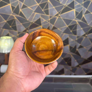 Juego de tazones de madera rústicos, grandes y duraderos, tallados en madera, para cocina, comedor, ecológicos, para servir comida en casa - Product Image 3