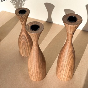 Portavelas de Madera Natural Premium para Ceremonias Tradicionales Navideñas, Decoración Moderna de Lujo, Ecológico y Hecho a Mano - Product Image 3