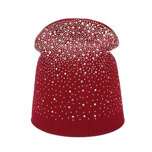 Manufacture Beanies Jacquard Winter Custom LOGO Y2k Wholesale Oversize Unisex Warm Adult Blank Rhinestone Bows Camouflage 100% - Product Image 4