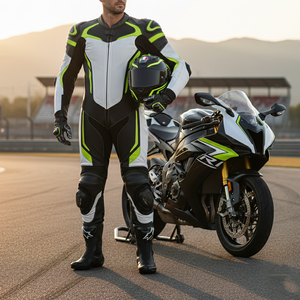 Chaquetas de Motocicleta de Cuero Genuino Personalizadas para Adultos, Trajes Transpirables, Resistentes al Viento y de Secado Rápido en Venta - Product Image 5