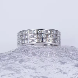 Fine Diamond Jewelry Factory Price 14K Solid Gold VVS Lab Diamond Band <b>Ring</b> <b>for</b> <b>Men</b> and women - Product Image 1