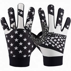 Nuevos Guantes Profesionales de Fútbol Americano para Jóvenes, Rendimiento Mejorado, Palma Adhesiva, Ligeros, de Látex y Cuero, con Pantalla Táctil - Product Image 2