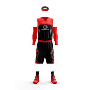 Uniformes de Baloncesto Personalizados OEM, Tallas Grandes, Sin Mangas, Pantalones Cortos Transpirables, Impresión por Sublimación, Antibacterianos, de Secado Rápido - Product Image 6