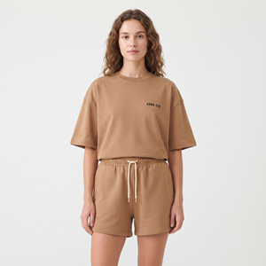 Women 100% Cotton <b>Twin</b> <b>Set</b> Short Sleeve O Neck T Shirts Shorts 2 Piece <b>Sets</b> Women's Clothing Regular Fit Summer Casual <b>Sets</b> 2026 - Product Image 1