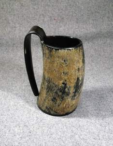 Mug à boire artisanal de haute qualité à double paroi, texture corne naturelle, inspiré des Vikings, pour les fêtes, les bars et la maison - Prix bas - Product Image 3
