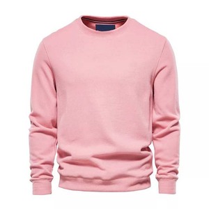 100% Cotton Fleece Solid Color Basics Street wear Classic Winter Style Men <b>Sweatshirt</b> Customized Logo High Quality <b>Sweatshirts</b> - Product Image 5