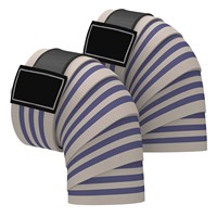 Genouillères de compression réglables, respirantes, antibactériennes, réversibles, en Spandex et Nylon épais, taille personnalisée, fermeture auto-agrippante, haute qualité