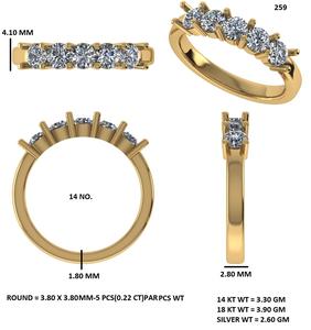 Anillo de Boda en Oro Rosa con Diamantes de Corte Esmeralda Cultivados en Laboratorio, Joyería Fina Apilable y Delgada, Regalo de Lujo para Uso Diario - Product Image 4