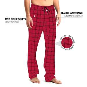 Pyjama long et durable pour homme, ensemble confortable et ample, manches longues, classique, respirant, prix de gros - Product Image 3