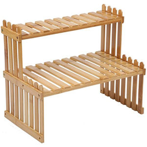 Support à plantes en bois de qualité créative, pour intérieur et extérieur, support pour pot de fleurs, étagère de présentation pour jardin, balcon, salon - Product Image 6