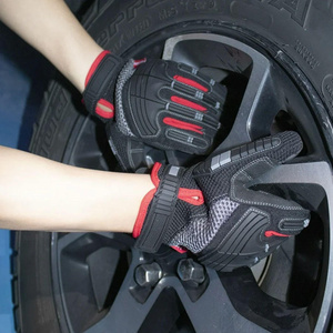 ถุงมือช่างหนังสังเคราะห์สีดำประสิทธิภาพสูง JNM SAFETY สำหรับผู้ชาย ขนาดกลาง มีจำหน่าย - Product Image 2