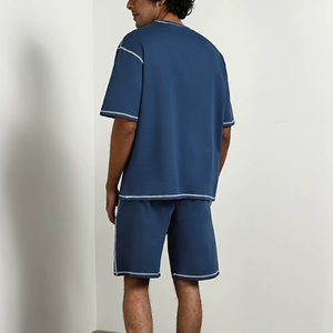 Professional Men Gym T Shirt and Shorts <b>Set</b> Quick Dry Workout Fitness Training Sportswear OEM Manufacturer - Product Image 2