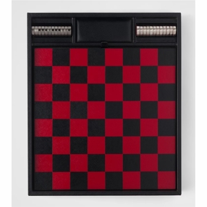 Luxury Leather Chess Board Set Premium <b>Backgammon</b> 2 in 1 Combo Board Game Custom <b>Traveling</b> Checker Family Gifts Table Chess Game - Product Image 5