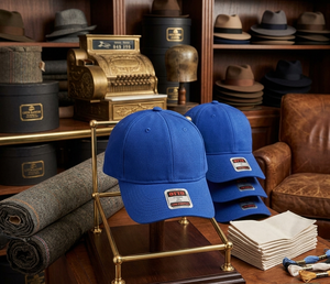 Casquette de baseball noire élégante et professionnelle, personnalisée, à 5 panneaux, structurée, en sergé de coton stylé - Product Image 6