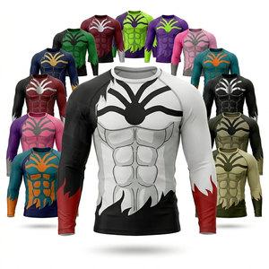 Camiseta Deportiva de Compresión con Diseño Sublimado OEM ODM, Camiseta Deportiva de Secado Rápido para Gimnasio, Entrenamiento, Verano - Product Image 1
