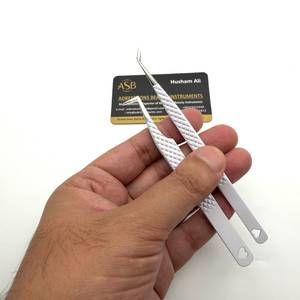 Pinza para Pestañas con Recubrimiento de Color Blanco y Punta Plateada, Acero Inoxidable Sostenible, Impresión de Logotipo Personalizado, Servicio OEM - Product Image 6