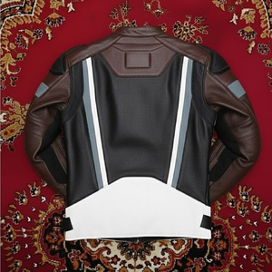 เสื้อแจ็คเก็ตหนัง PU สำหรับขี่มอเตอร์ไซค์ ขายส่ง แบบซิป ดีไซน์เองได้ สำหรับฤดูหนาว  ลำลอง  ใส่ได้ทั้งชายและหญิง คุณภาพสูง ผลิตจากโพลีเอสเตอร์ ไซส์ใหญ่ - Product Image 3