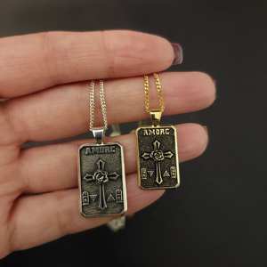 Pendentif BOJ RCJ 007 Victorien personnalisé Rosicrucien fait main en argent sterling, symbole alchimique de la Croix de la Rose, vente à prix réduit - Product Image 1