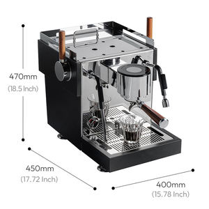 Cafetera Espresso Semiautomática con Doble Caldera, Control de Temperatura PID NTC, Todo en Uno, para Té y Café - Product Image 2
