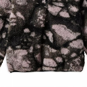 Veste polaire épaisse unisexe avec fermeture éclair, col montant, manteau d'hiver chaud en peluche, imprimé camouflage - Product Image 3