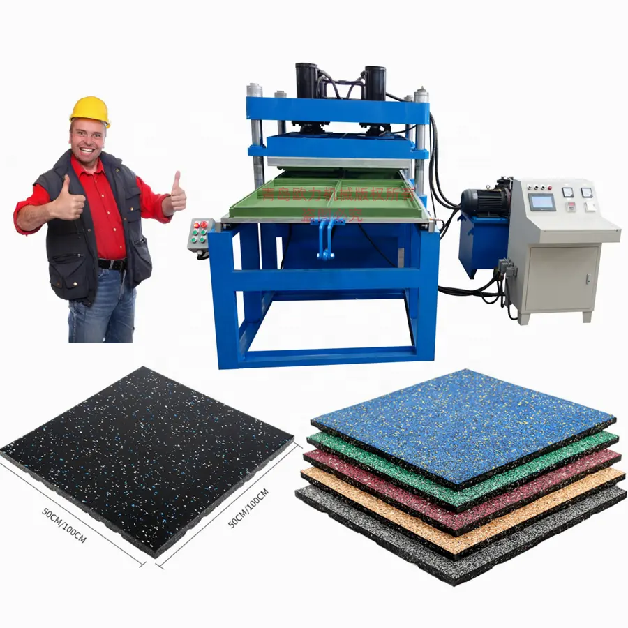 Machine de traitement de carreaux de caoutchouc à prix bas/presse de vulcanisation de plancher de caoutchouc