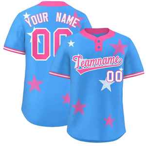 Maillot de softball personnalisé noir et bordeaux pour homme, manches courtes, impression sublimée, respirant, nom de l'équipe personnalisé, design étoiles, coupe classique - Product Image 3