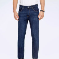 Erkek Sokak Giyim Denim Kot Pantolonlar OEM Özel Düz Paça Orta Ağırlıkta Pamuklu Özel Etiketli Kış Sonbahar B2B Giyim Üreticisi