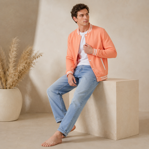 Chaqueta Varsity Moderna de Lona, Capa Exterior para una Comodidad Versátil, Textura Suave, Estilo Deportivo, Inspirada en el Atletismo, para un Armario Informal - Product Image 5