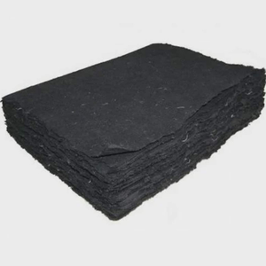 Grand carnet d'art artisanal, pages noires, cahier de croquis en coton, livre de dessin vierge, cadeau écologique pour artiste - Product Image 5