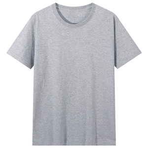 T-shirt en coton peigné pur 180G pour hommes et femmes, couleur unie, publicité culturelle, design de logo personnalisé OEM. - Product Image 4