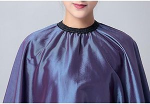Capa de Peluquería de Material PU Resistente al Agua, Color Morado, con Bolsillo, para Uso en Salón - Product Image 5