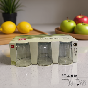 VASOS SONIA 27CL <b>Glass</b> Water <b>Bottle</b> Premium Drinkware - Product Image 3