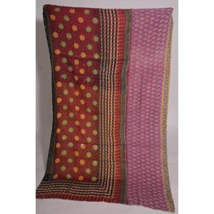 ผ้าห่มกันธาทำมือ เป็นมิตรกับสิ่งแวดล้อม ซักได้ ลายดอกไม้สไตล์วินเทจ ผ้าฝ้ายอินเดีย โบโฮ ผ้าคลุมเตียง ผ้าห่มสองด้าน ของตกแต่งบ้าน ของขวัญ - Product Image 1