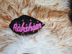 Diadema Unisex de Moda, Estilo Americano, Personalizada, Elegante, de Alta Calidad, con Cuentas, Bordado de Frutas Hecho a Mano, Acolchada y Anudada, de 14 cm - Product Image 3