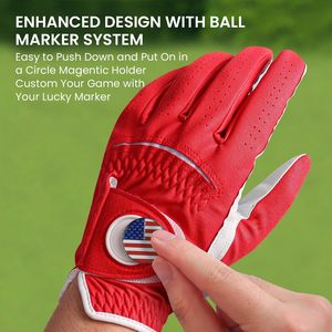 Gants de golf en cuir de chèvre ultra légers et durables, haute élasticité, nouvelle arrivée, séchage rapide, doux, unisexes, pour le sport. - Product Image 3