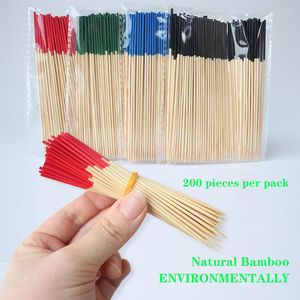 Confezione da 200 Stuzzicadenti in Bambù da 2mm 4,7 Pollici, Naturali per Antipasti, Cocktail, Torte, Dessert, Frutta, Decorazioni per Feste - Product Image 1