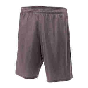 Custom Logo Men's High Quality Double <b>Layer</b> Polyester Gym Mesh Shorts <b>Mid</b> Waist Elastic Waist Breathable Heat-Transfer Printed - Product Image 4