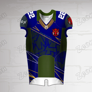 Maillot de football américain personnalisé vert pour équipe, idéal pour l'entraînement et les matchs – Vente en gros - Product Image 6