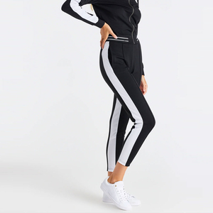 Pantalones casuales de algodón para mujer, venta al por mayor, pantalones transpirables personalizados para dama, pantalones de cintura alta transpirables para mujer - Product Image 5