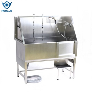 Bañeras de aseo para perros de acero inoxidable a la venta, <span class=keywords><strong>bañera</strong></span> de acero inoxidable pulido artesanal - Product Image 5