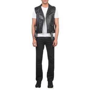 Chaleco de cuero marrón Safari para hombre de alta calidad, chaleco de invierno personalizado con bolsillos con cremallera y lados con cordones trenzados - Product Image 1