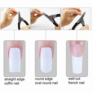 Coupe-ongles professionnel en acrylique, en acier inoxydable, pour faux ongles, outil d'extension d'ongles artificiels, pour usage en salon de beauté - Product Image 2