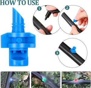 Buse de pulvérisation filetée en plastique 90 180 360 degrés pour l'irrigation de jardin, tête de brumisateur durable - Product Image 5