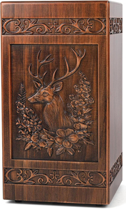 Urnes funéraires en bois pour adultes, urnes de crémation artisanales en bois poli, urnes funéraires à bas prix - Product Image 5