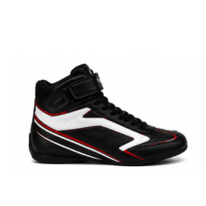 Zapatos Profesionales para Carreras de Karts, Altura hasta el Tobillo, Ligeros, Transpirables, Parte Superior de Cuero Genuino, Suela Flexible, Ajuste Cómodo, Gran Agarre - Product Image 1