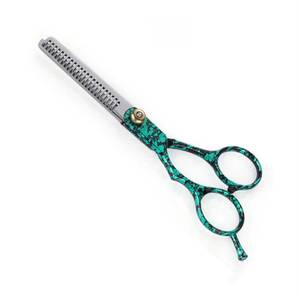 Tijeras de Entresacar de Acero Inoxidable con 30 Dientes, Punta Redonda, para Diestros, Mango Mediano, Uso en Salón de Belleza - Product Image 2