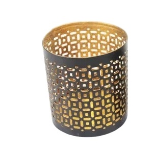 Round Shape <b>Black</b>/Gold Iron Votive Candle Holder Popular Metal for Home and Wedding Tabletop <b>Lighting</b> Decoration - Product Image 6