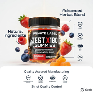 Fabricante de Suplementos de Gomitas Herbales para Hombres, OEM, Marca Privada, Proveedor al por Mayor de Gomitas Masticables Suaves - Product Image 3