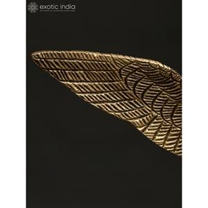 Sculpture d'aigle ailé ouvert en laiton de 6 pouces Pièce maîtresse décorative élégante pour la décoration de table - Product Image 4