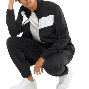 Conjunto Deportivo de Invierno para Hombre, Estilo Vintage, Color Contrastante, Chaqueta Cortavientos, Personalizable con Logotipo, Transpirable, Poliéster/Nailon - Product Image 6